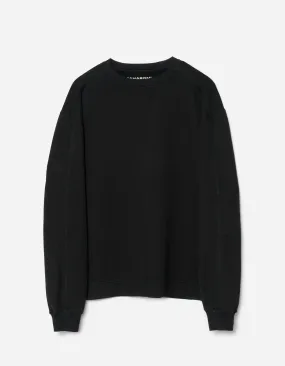 5231 Articulated Hemp Crew Sweat Black