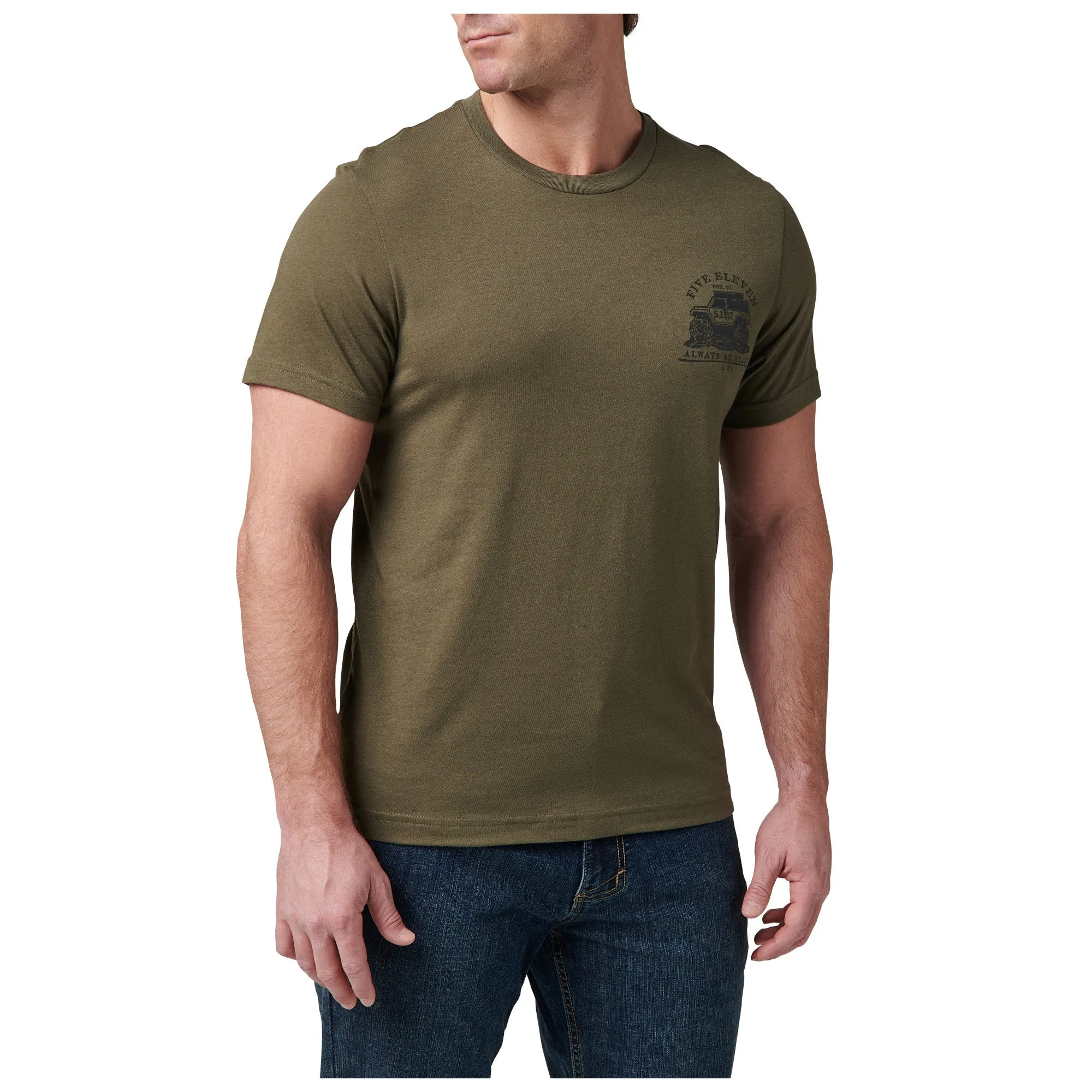 76166AAP PLAYERA NATURES OVERLANDR RANGER GREEN MARCA 5.11 TACTICAL