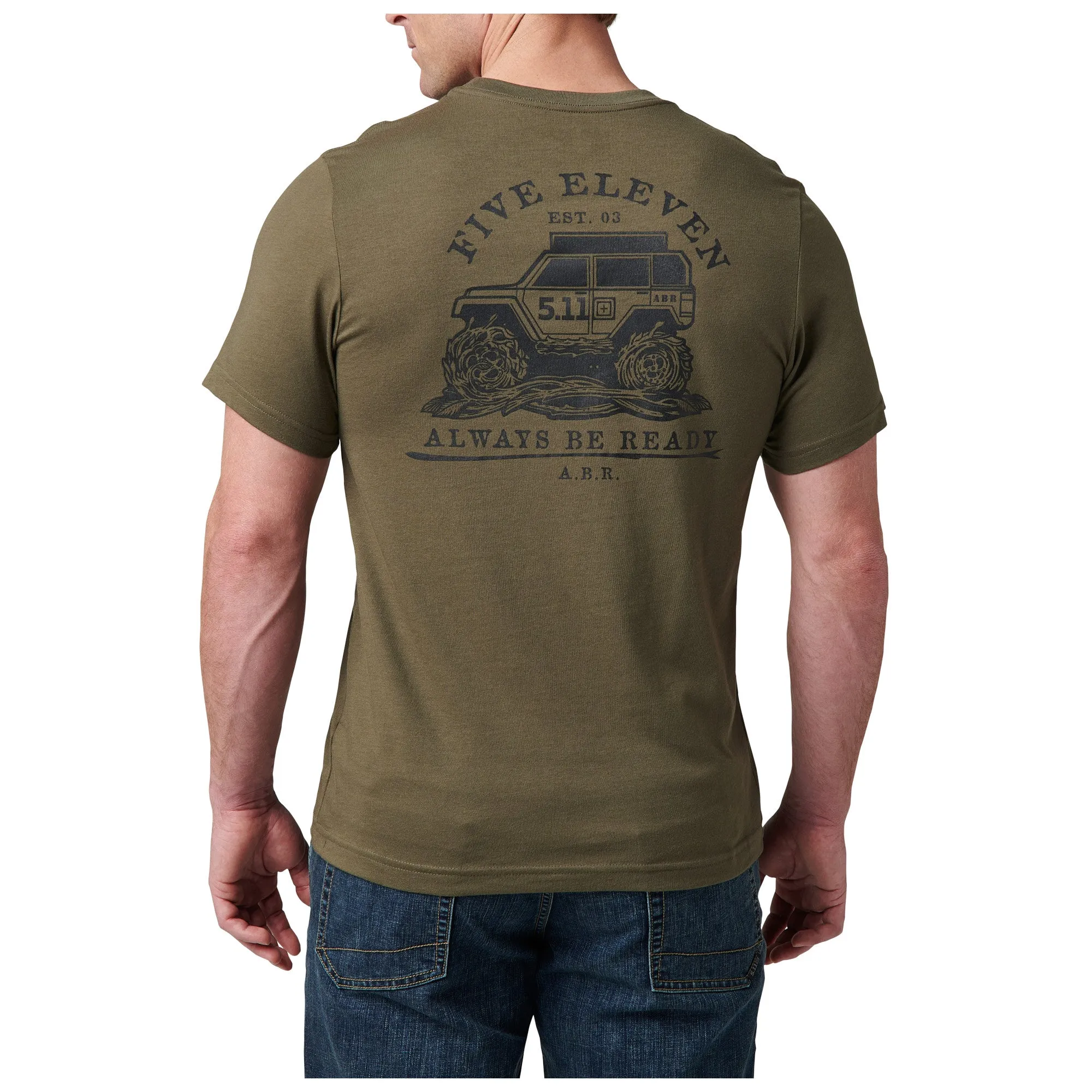 76166AAP PLAYERA NATURES OVERLANDR RANGER GREEN MARCA 5.11 TACTICAL