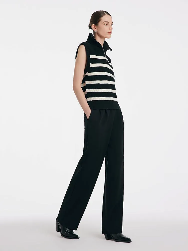 Acetate Straight Full Length Pants