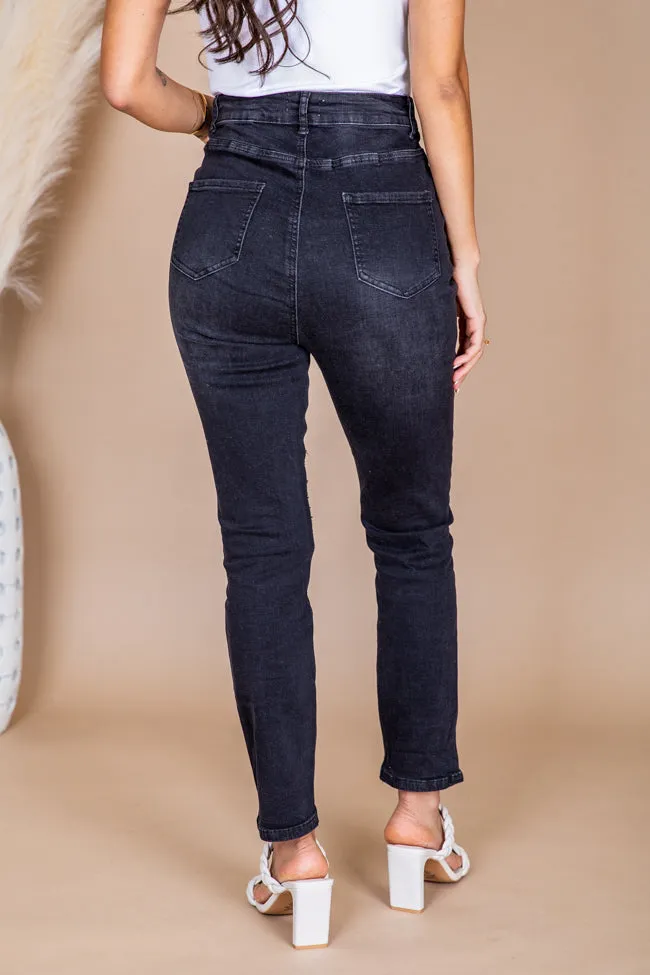 Bianca Black Vintage Straight Leg Jeans