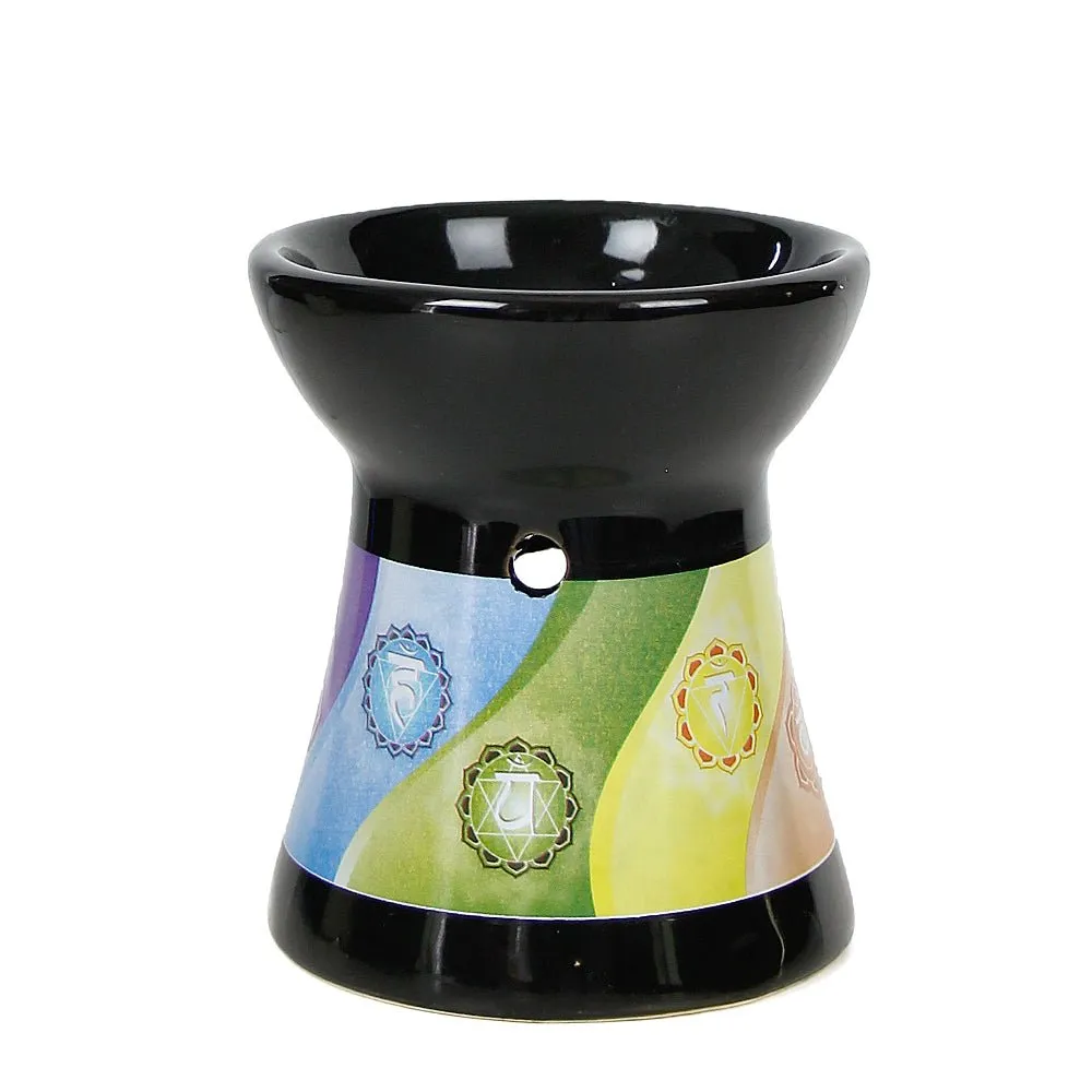 Black Chakra Ceramic Oil Diffuser