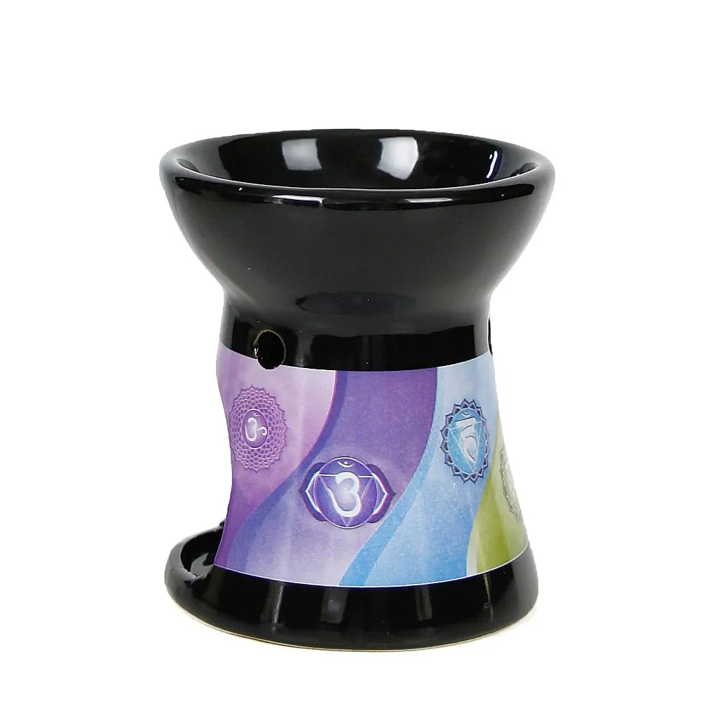 Black Chakra Ceramic Oil Diffuser