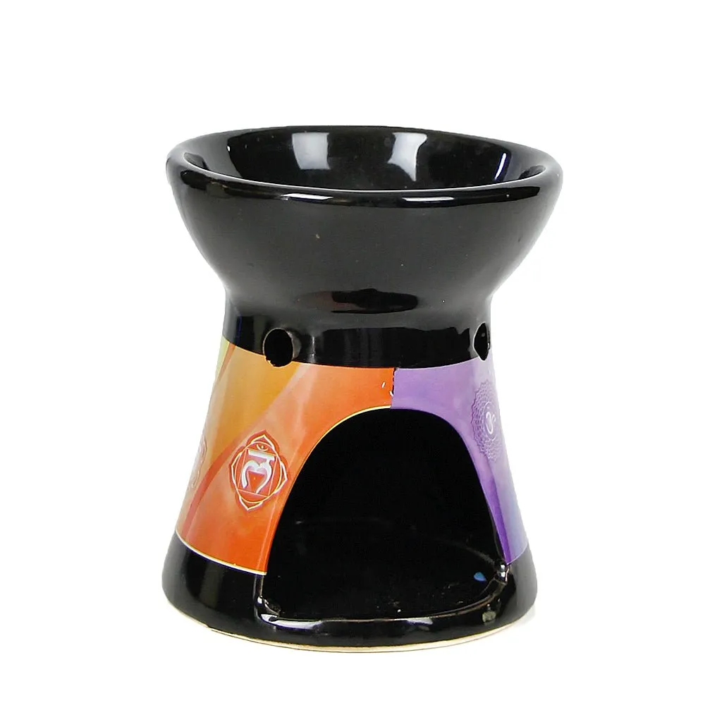 Black Chakra Ceramic Oil Diffuser