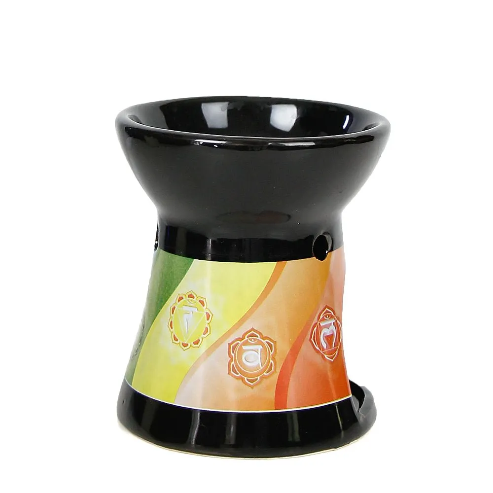 Black Chakra Ceramic Oil Diffuser