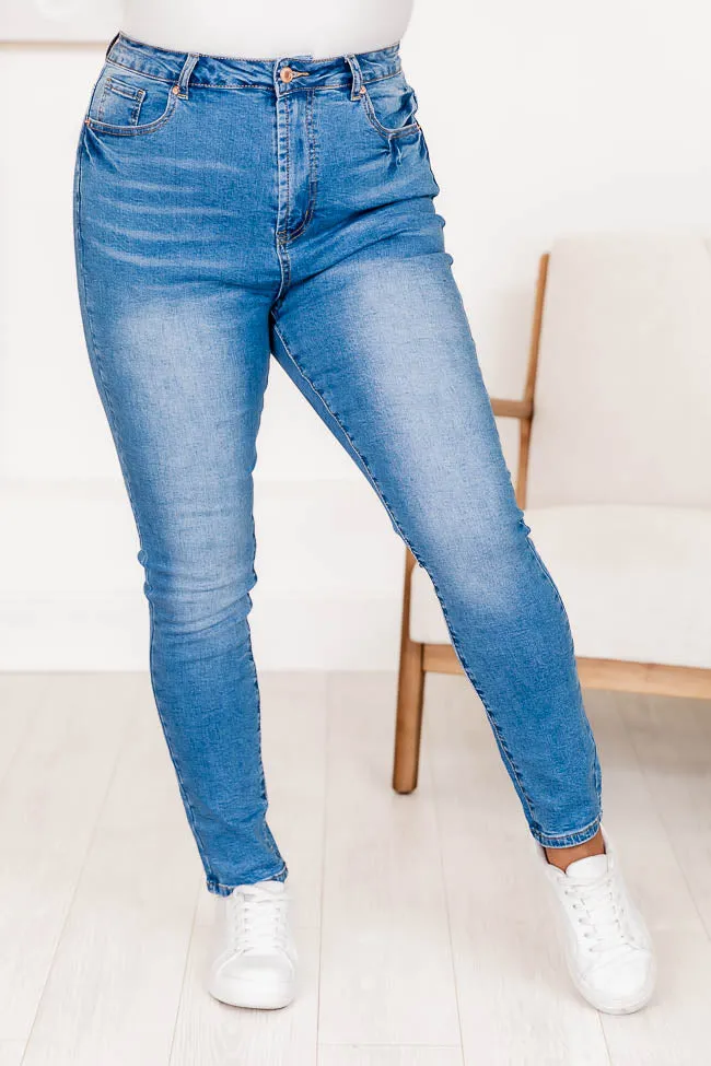 Blaire Medium Wash Ultra High Rise Skinny Jeans FINAL SALE