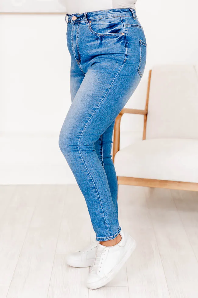 Blaire Medium Wash Ultra High Rise Skinny Jeans FINAL SALE