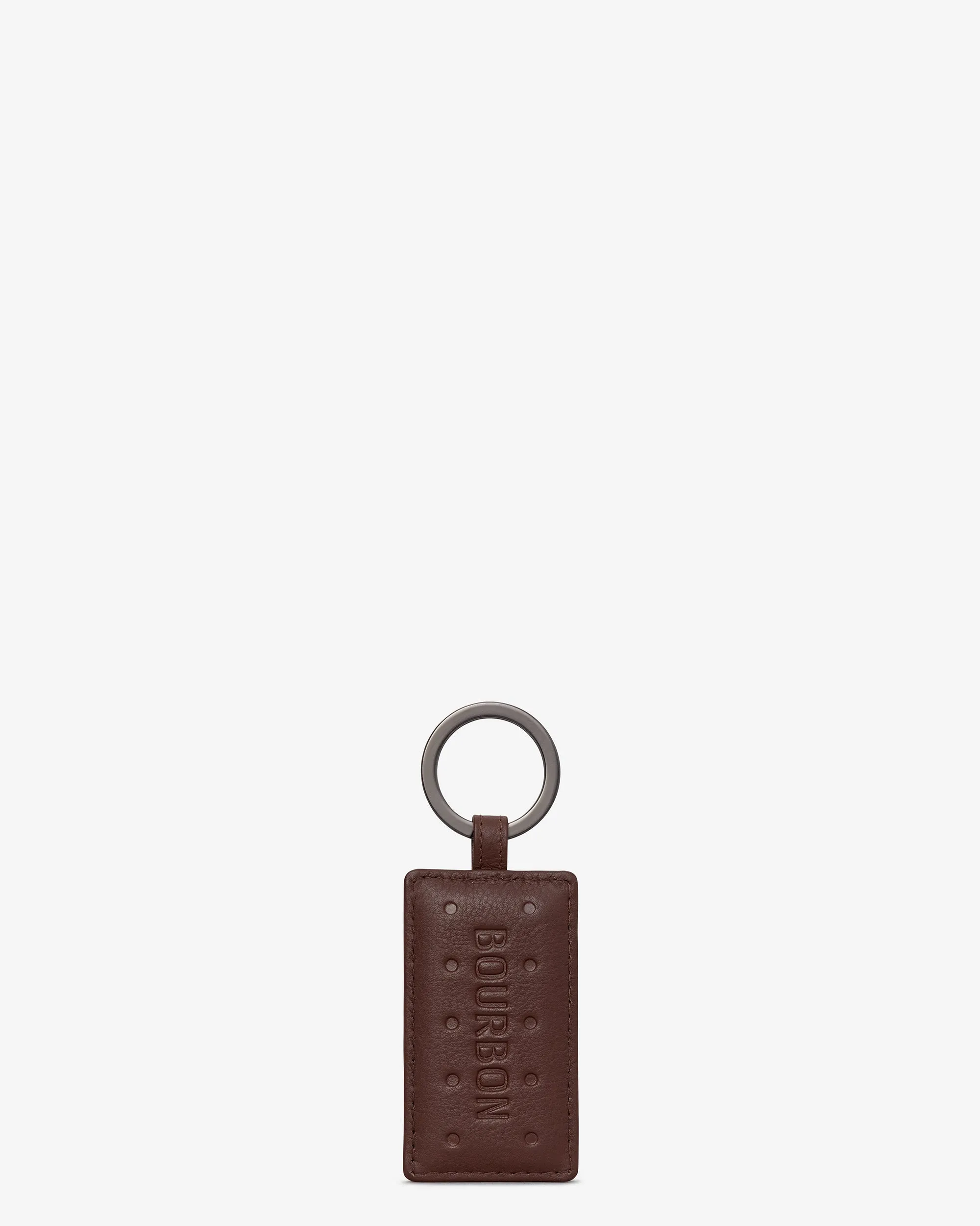 Bourbon Biscuit Leather Keyring