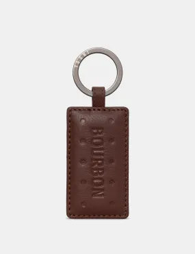 Bourbon Biscuit Leather Keyring