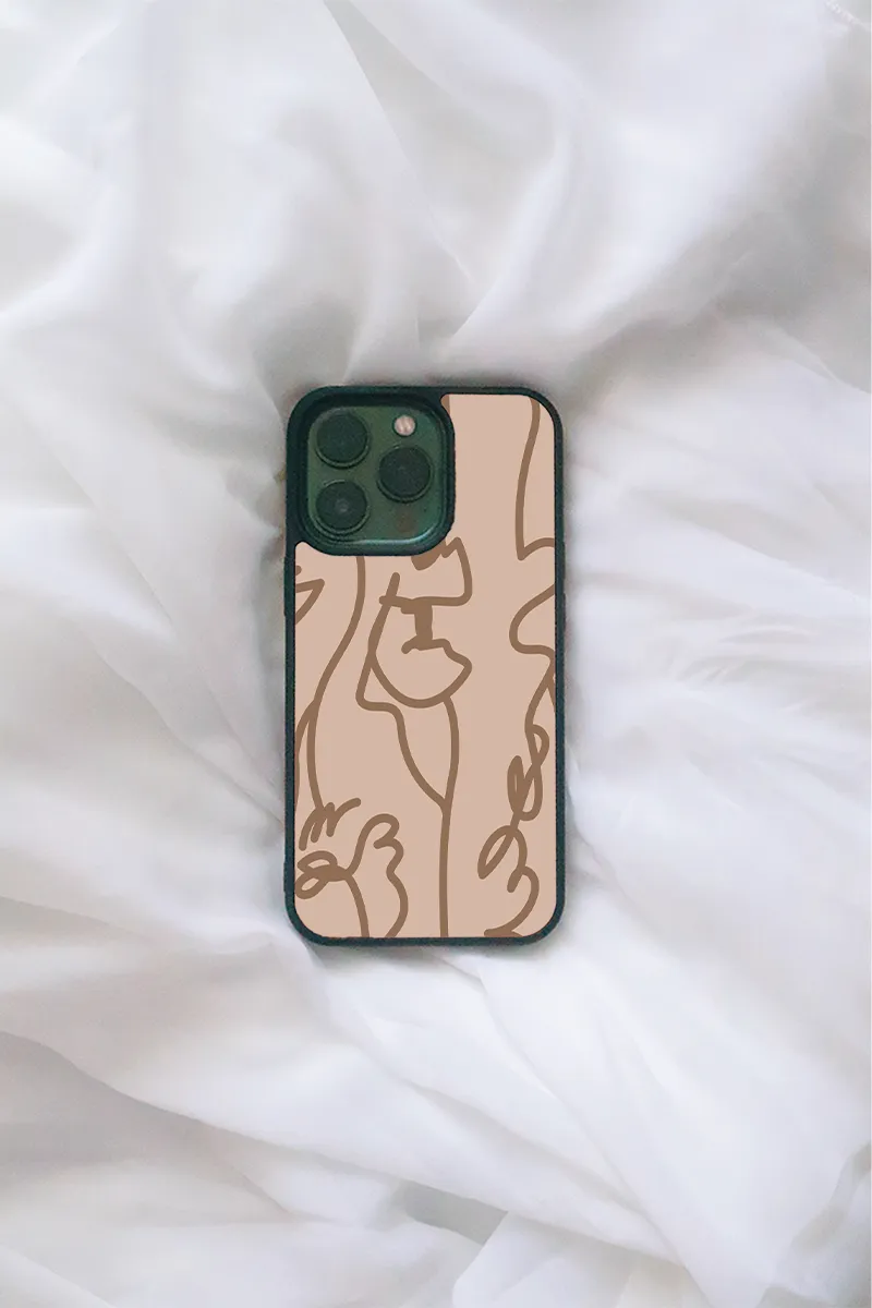 Brown Geometric iPhone case