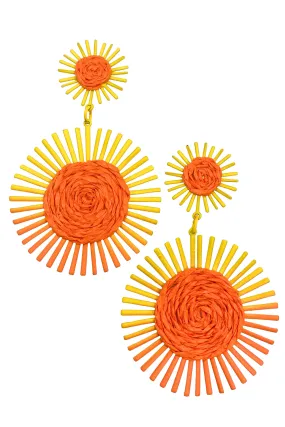 Burst Of Joy Earring - Orange