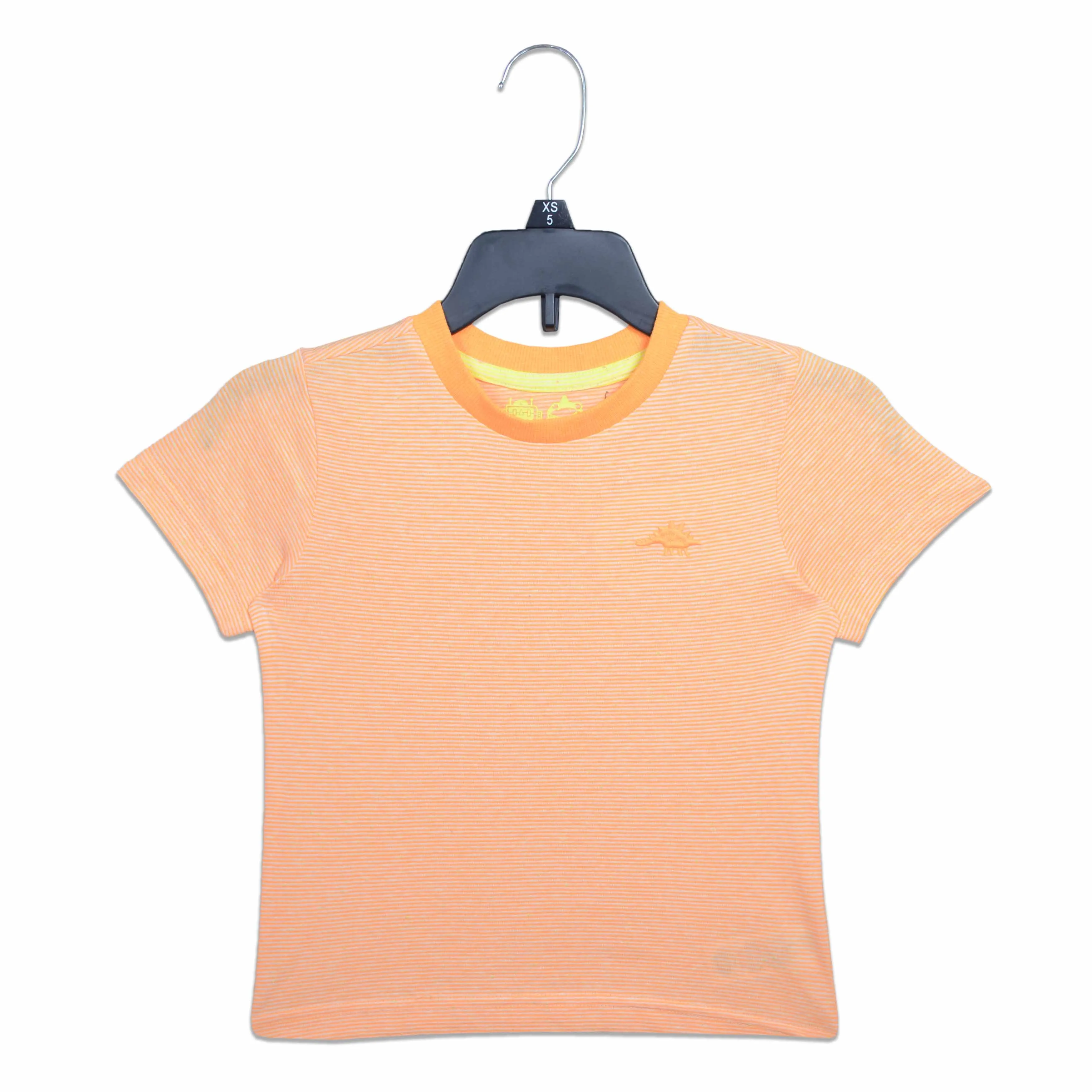 C1520 FF Stay Cool Dino Orange with white Stripes T-Shirt