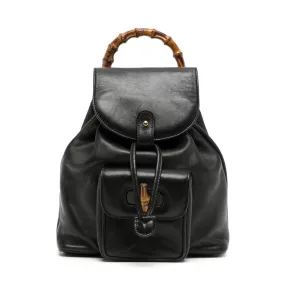 Calfskin Bamboo Backpack Mini