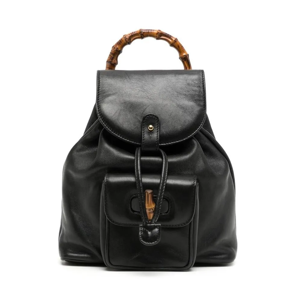 Calfskin Bamboo Backpack Mini