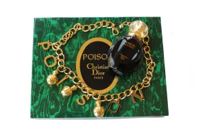 CHRISTIAN DIOR Poison charms necklace and Poison perfume set