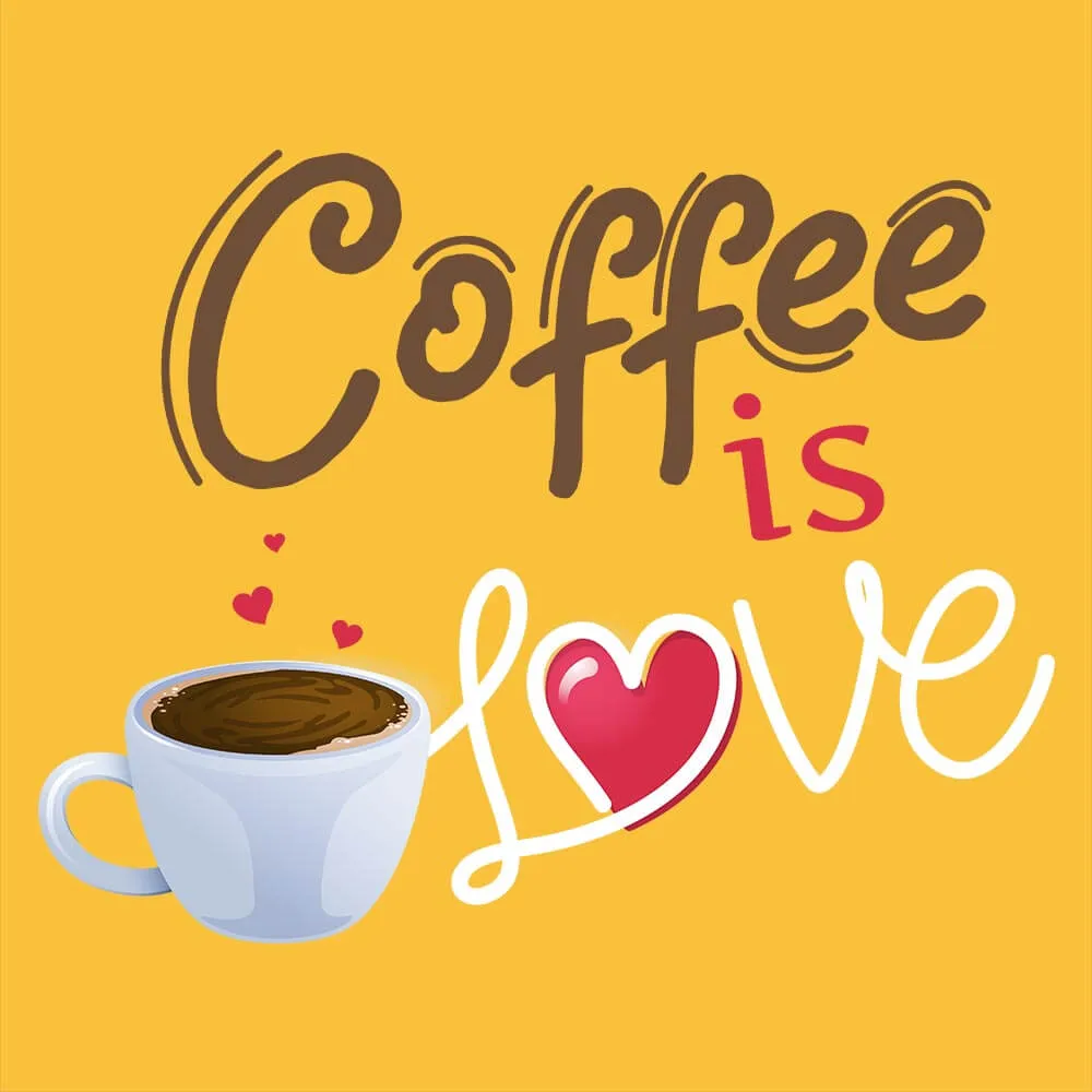 Coffee Is Love Half Sleeve T-Shirt