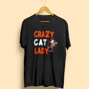 Crazy Cat Lady Half Sleeve T-Shirt