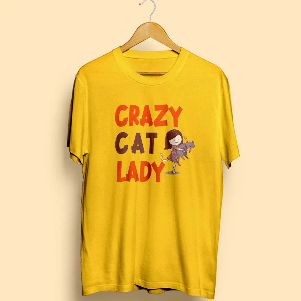 Crazy Cat Lady Half Sleeve T-Shirt