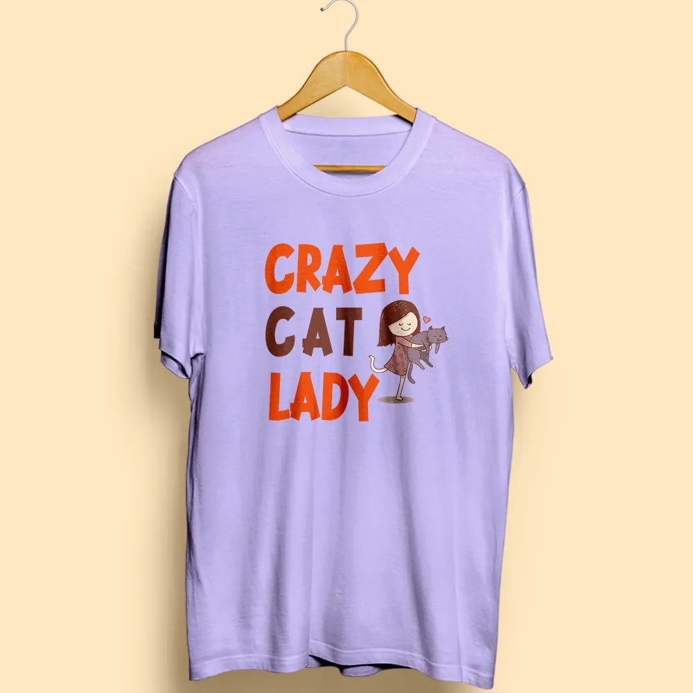 Crazy Cat Lady Half Sleeve T-Shirt