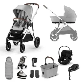 Cybex Gazelle S, Cloud G Travel System - Silver / Lava Grey