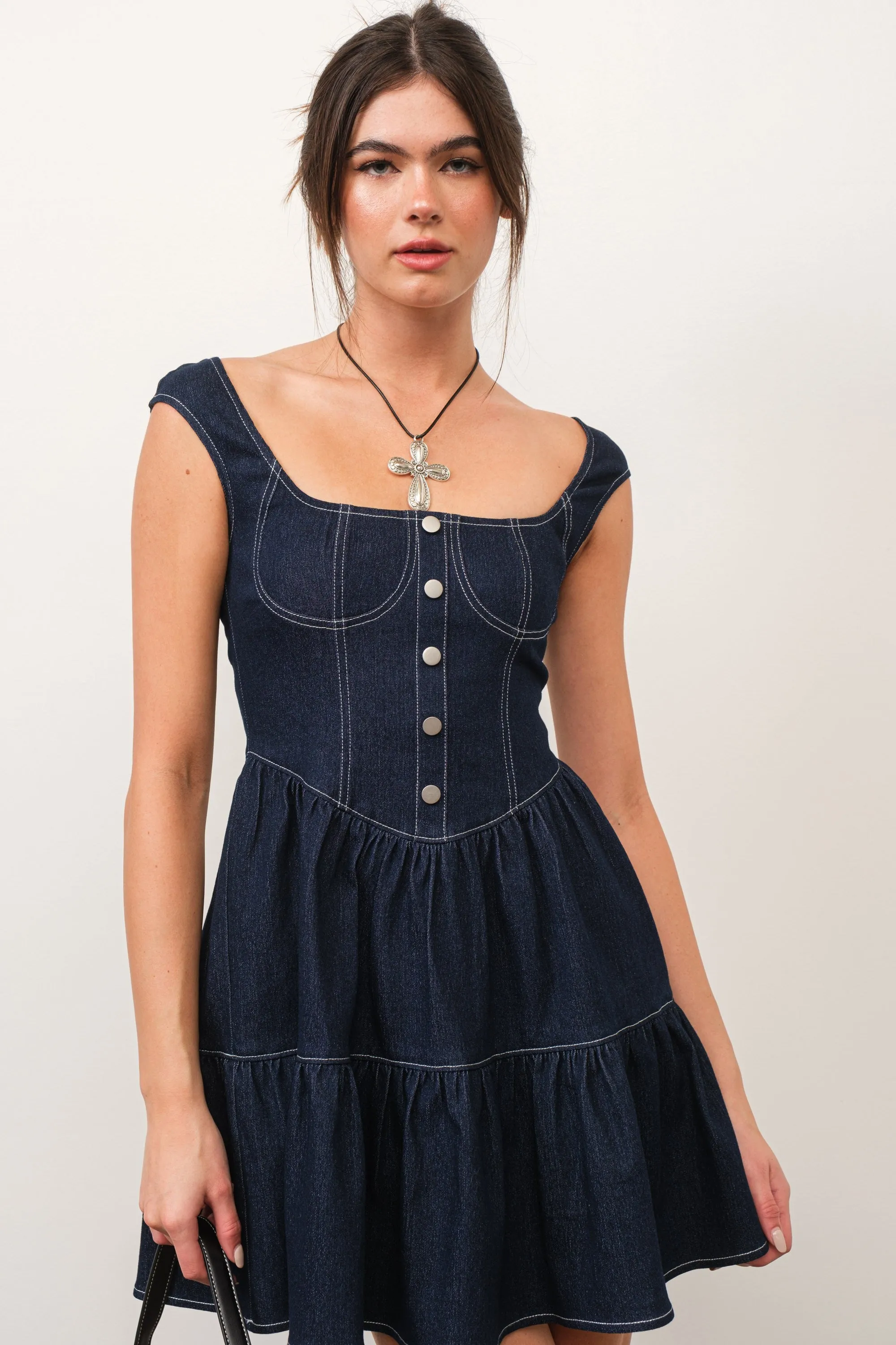 Doubt It Denim Dress