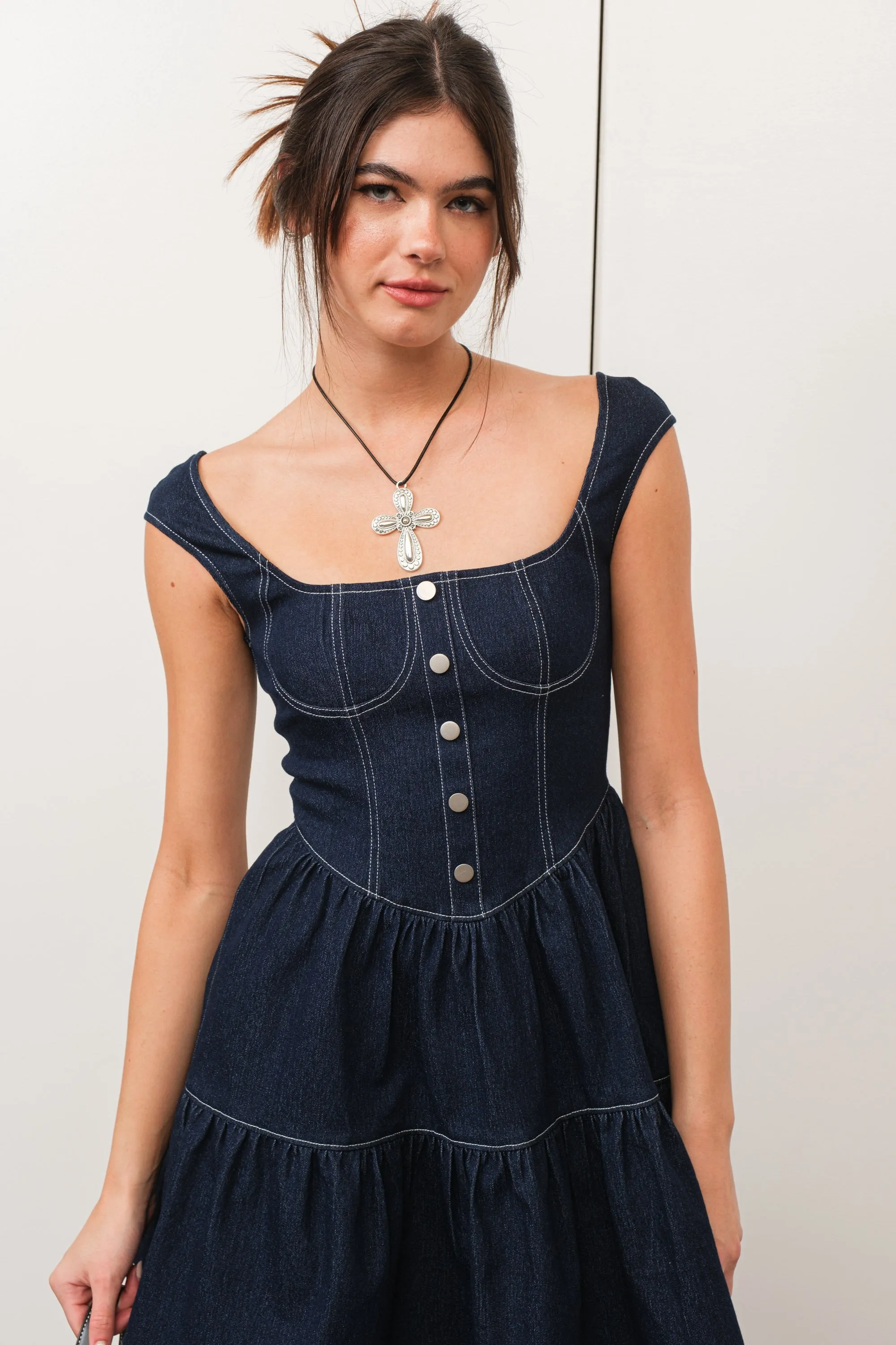 Doubt It Denim Dress