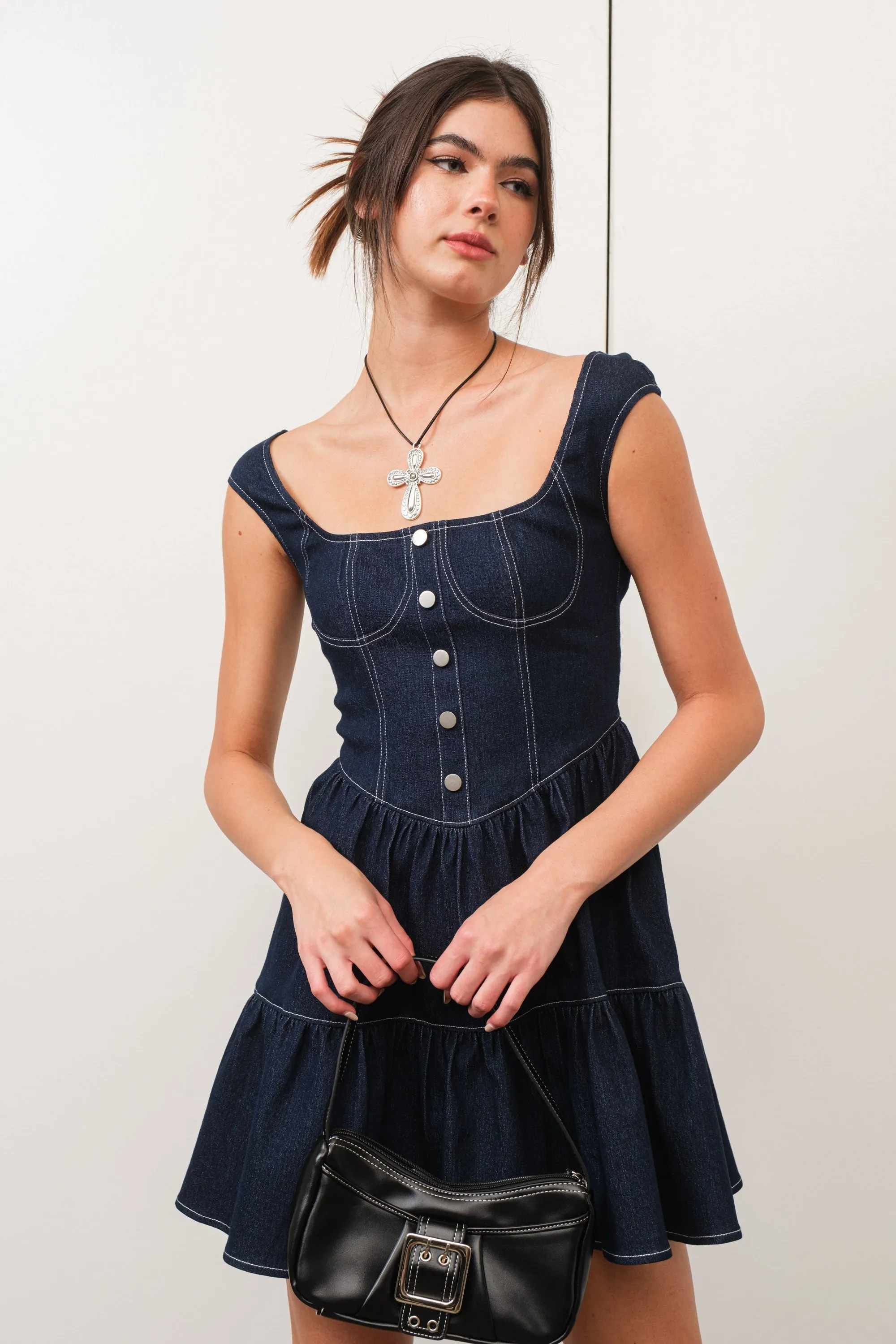 Doubt It Denim Dress