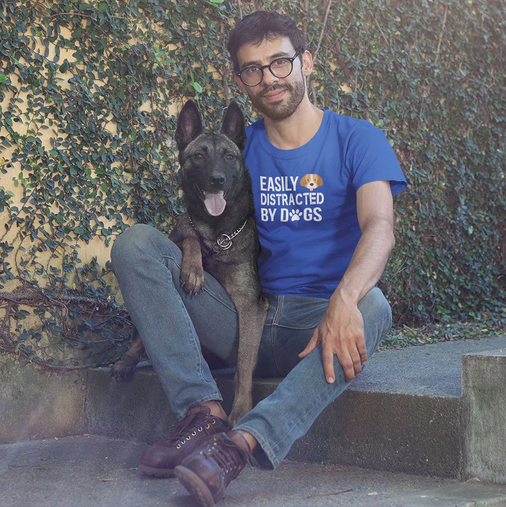 Easily Distracted by Dogs Half Sleeve T-Shirt