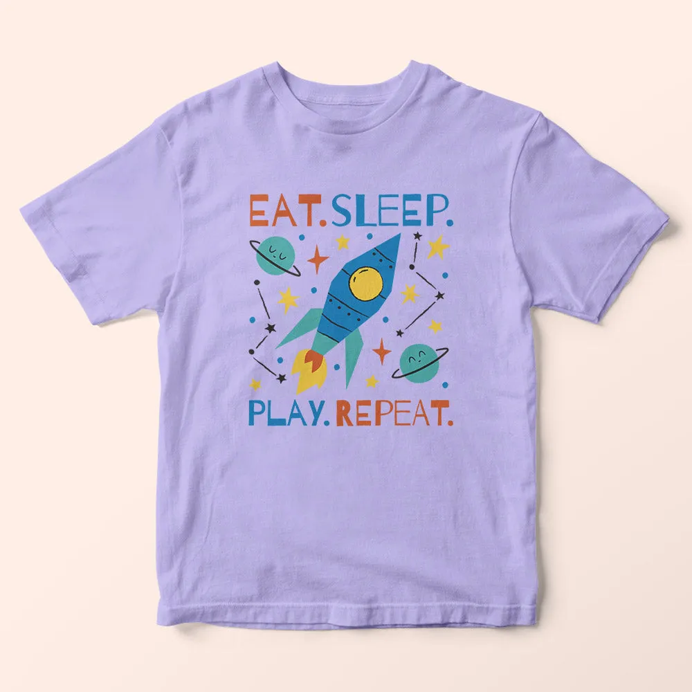 Eat Sleep Play Repeat Kids T-Shirt