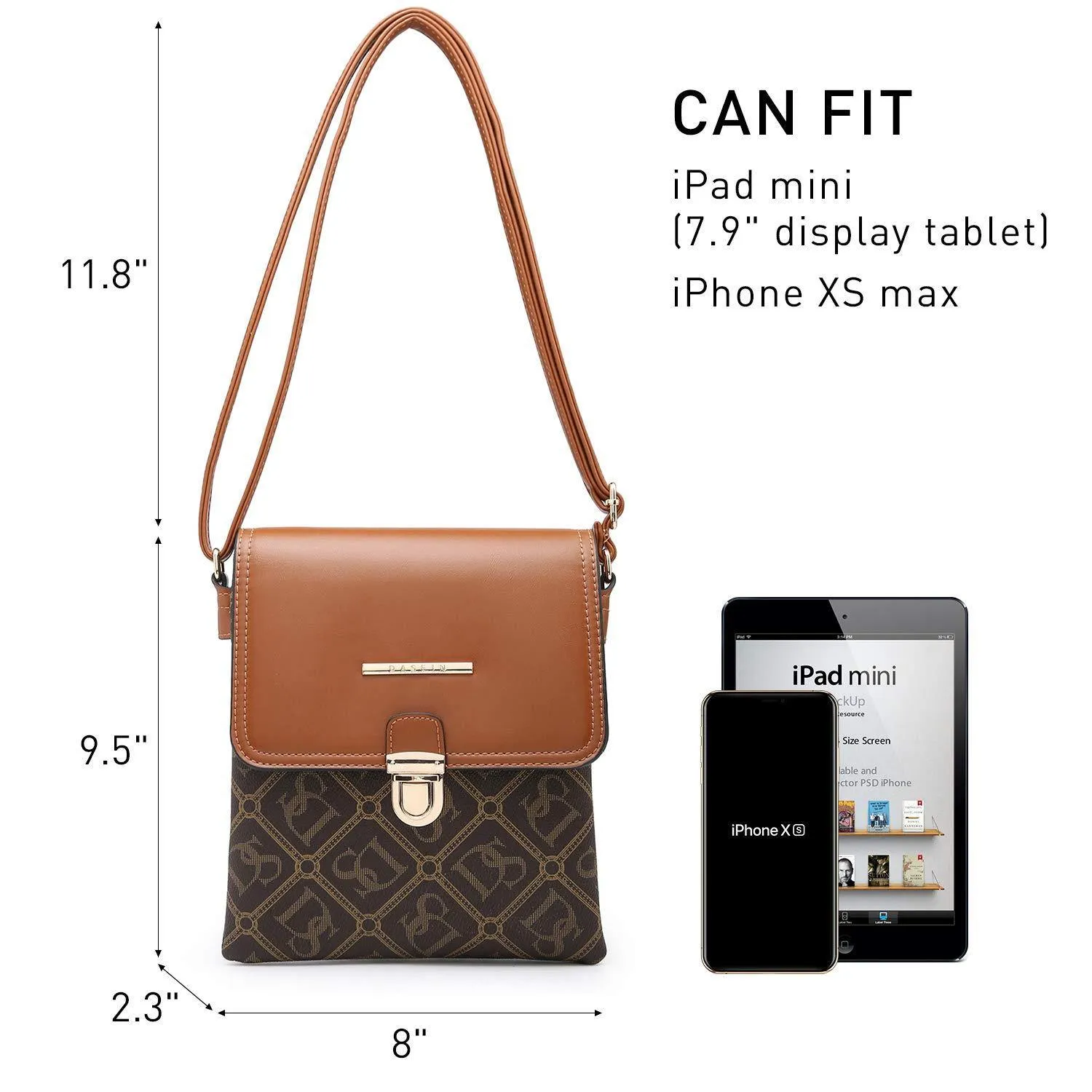 Fashion Monogram Flap Crossbody Bag