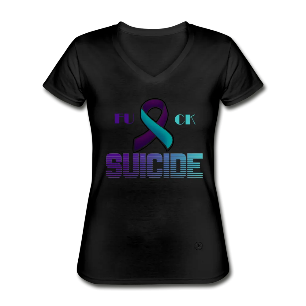 Fk Suicide V-Neck Tee