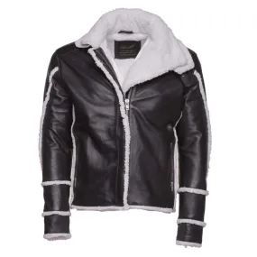 Harry's Sherpa Leather jacket with double collar