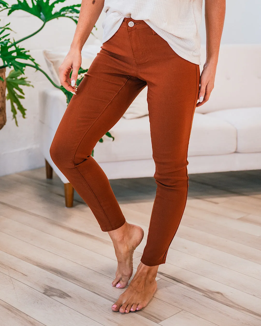 Hyperstretch Skinny Jeans Regular and Plus - Copper