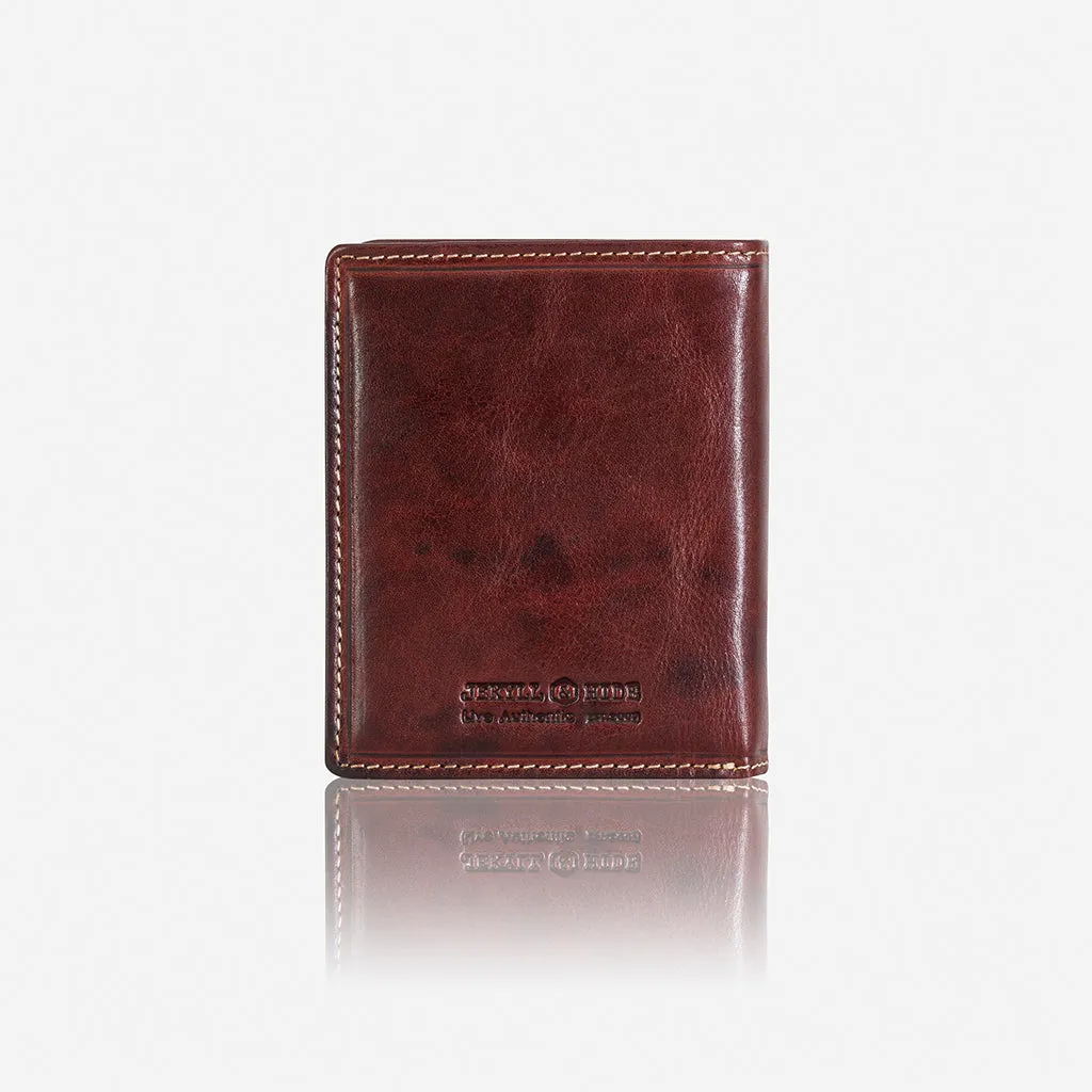 Jekyll & Hide Oxford Large Billfold Wallet With ID Window, Coffee