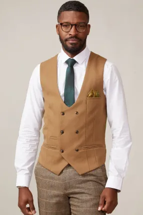 KELVIN - Oak Double Breasted Waistcoat