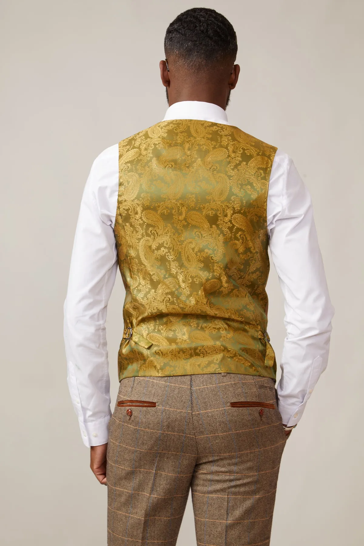 KELVIN - Oak Double Breasted Waistcoat