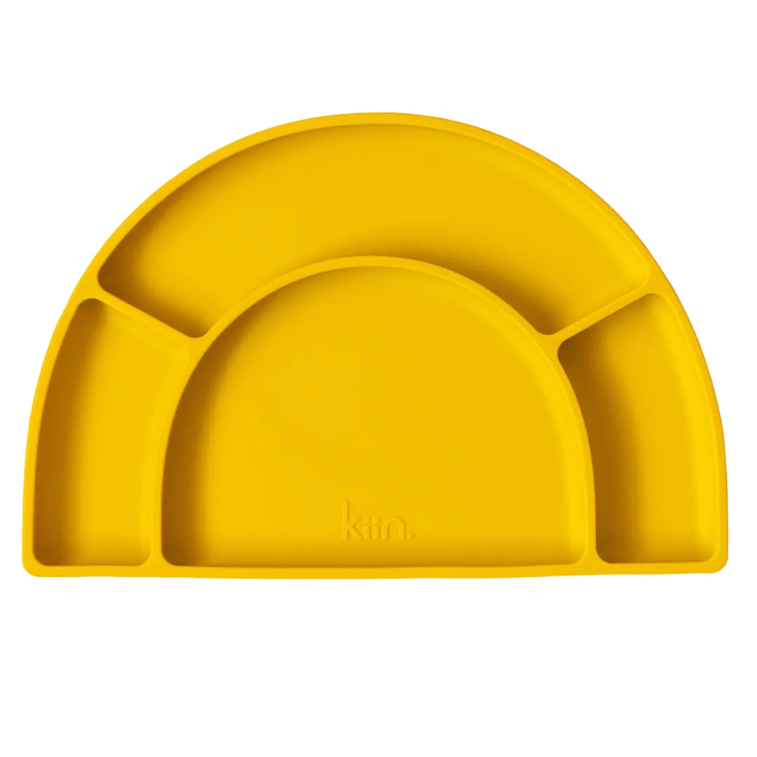 Kiin Baby Silicone Divided Plate - Mustard