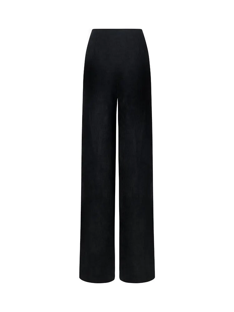 Knit Straight Full Length Pants