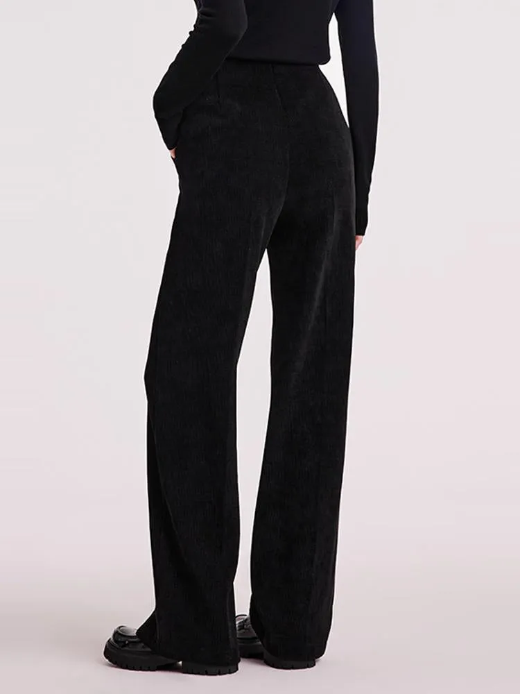 Knit Straight Full Length Pants