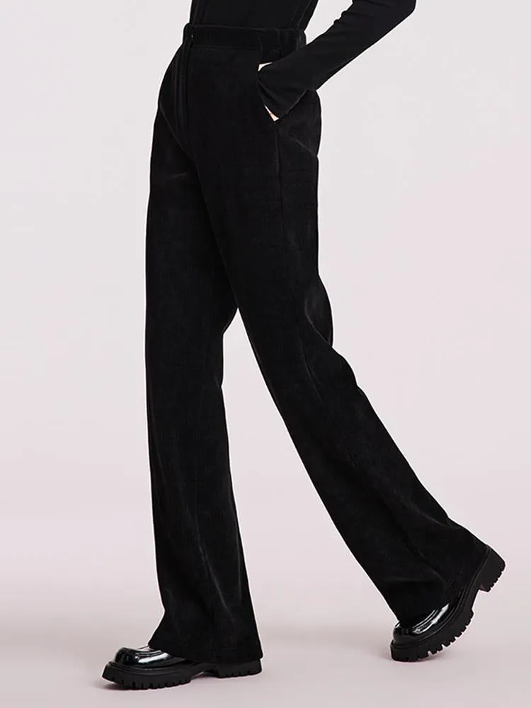 Knit Straight Full Length Pants