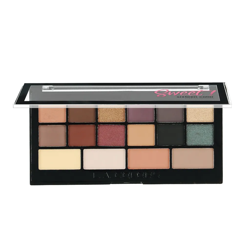 LACOLORS 16 Color Paleta de Sombras