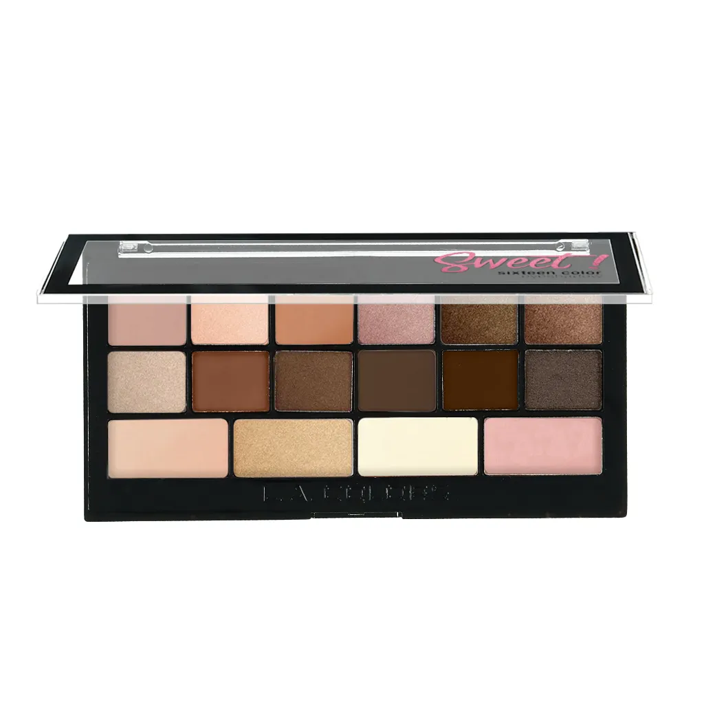 LACOLORS 16 Color Paleta de Sombras