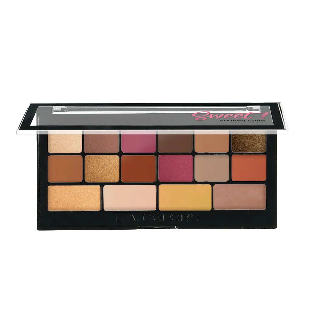 LACOLORS 16 Color Paleta de Sombras