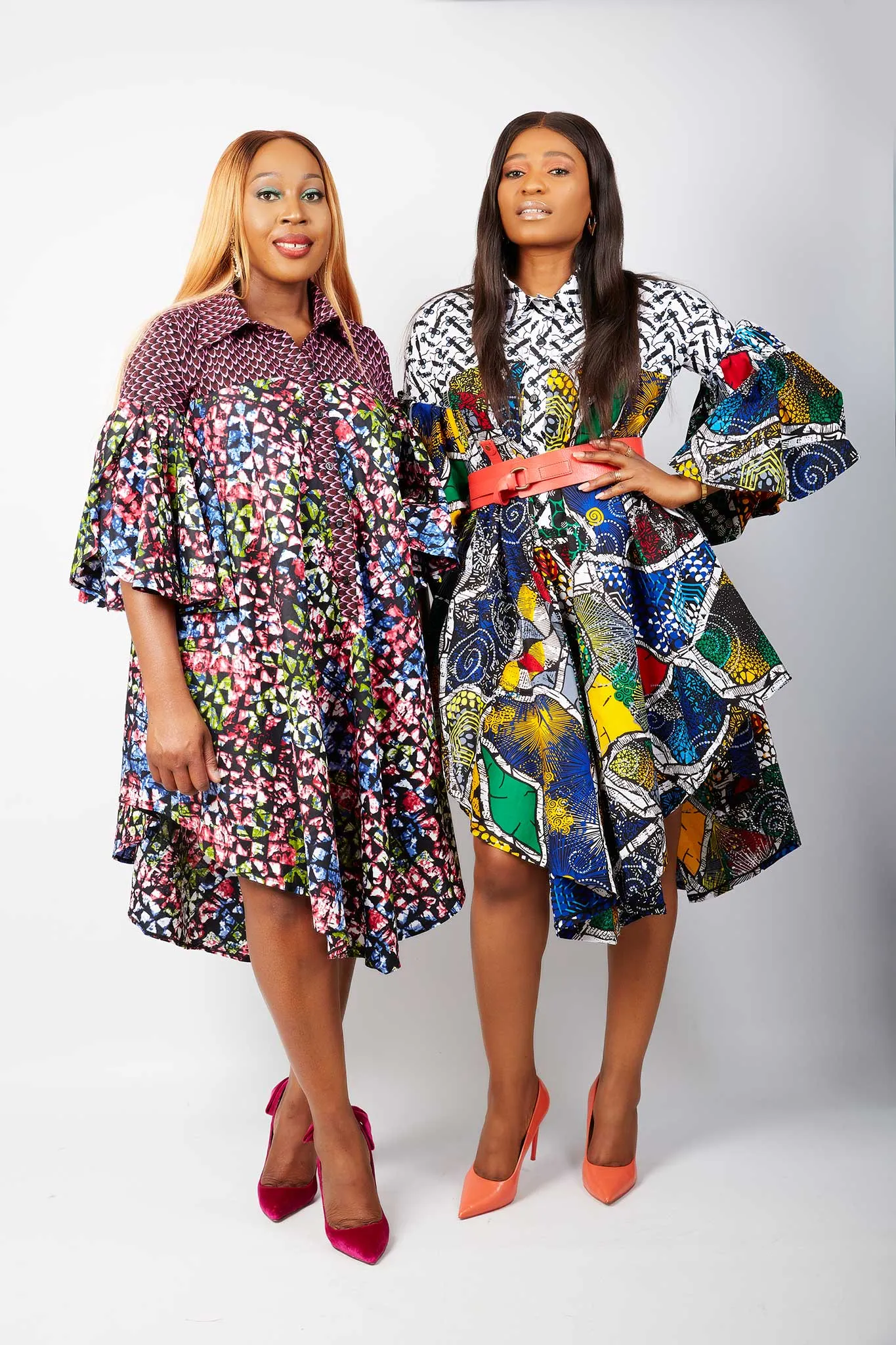 Ladake African Ankara Print Shirt Dress