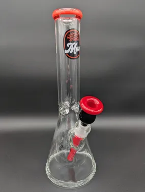 MAV Glass Chiquita Accented Beaker - Red