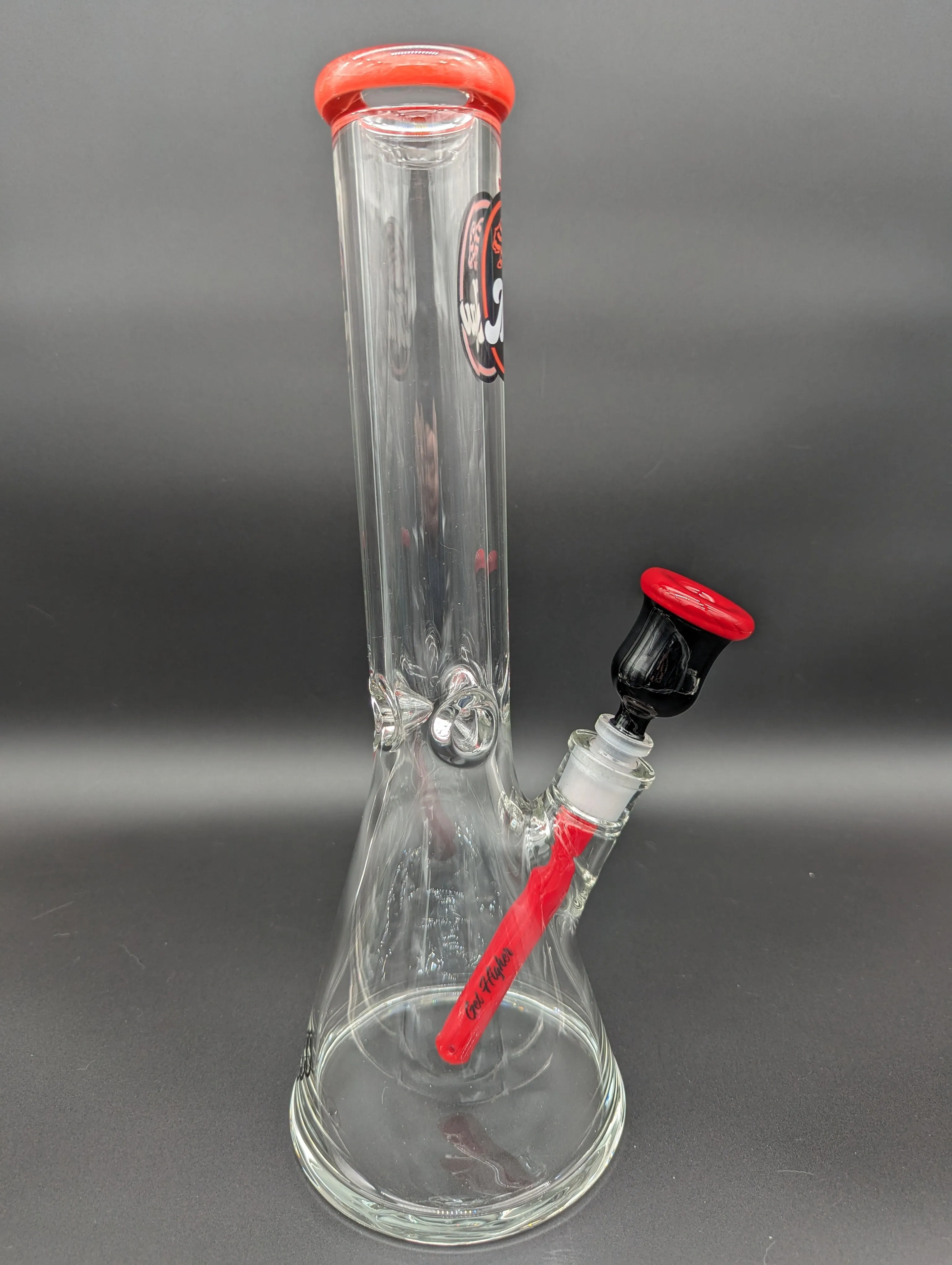 MAV Glass Chiquita Accented Beaker - Red