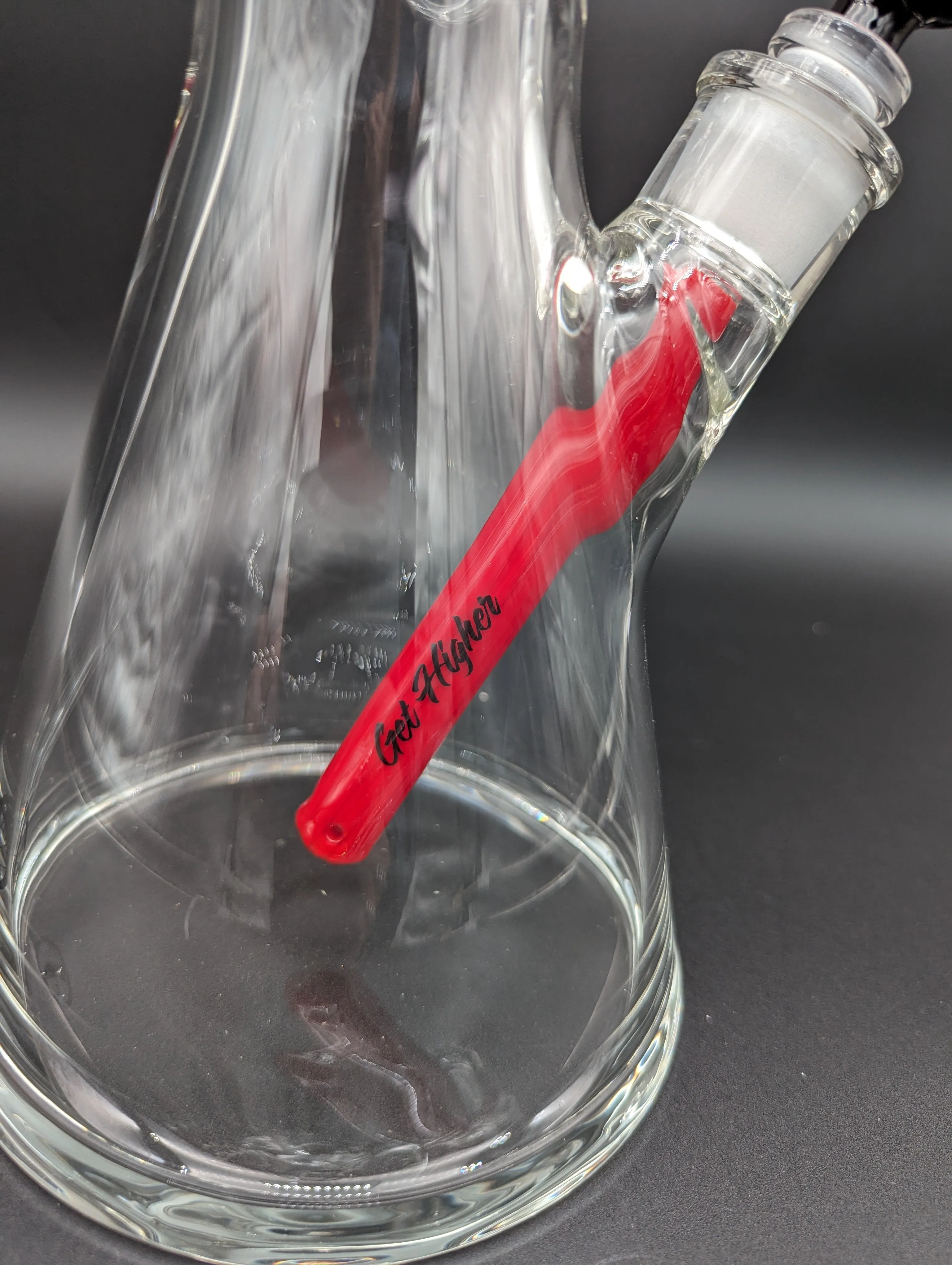 MAV Glass Chiquita Accented Beaker - Red