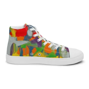 Men’s high top canvas shoes Graffiti/Mango