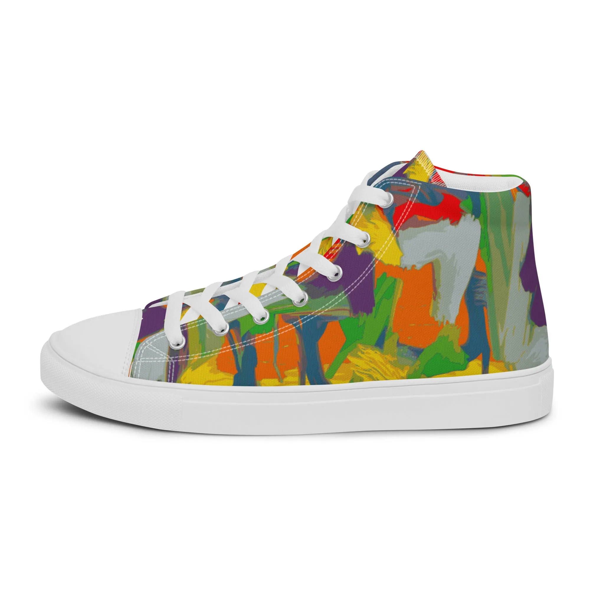 Men’s high top canvas shoes Graffiti/Mango