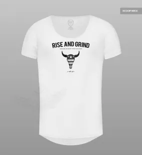 Men's T-shirt Rise And Grind  MD932 Gray